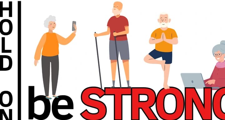 Hold on, be STRONG! logo