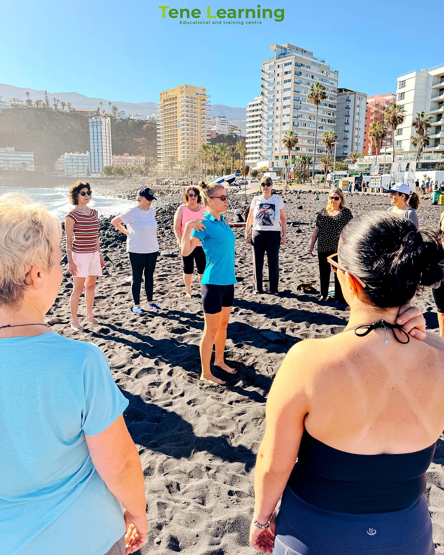 A group from the German VHS completed the "Increasing Well-being and Managing Stress Effectively" course