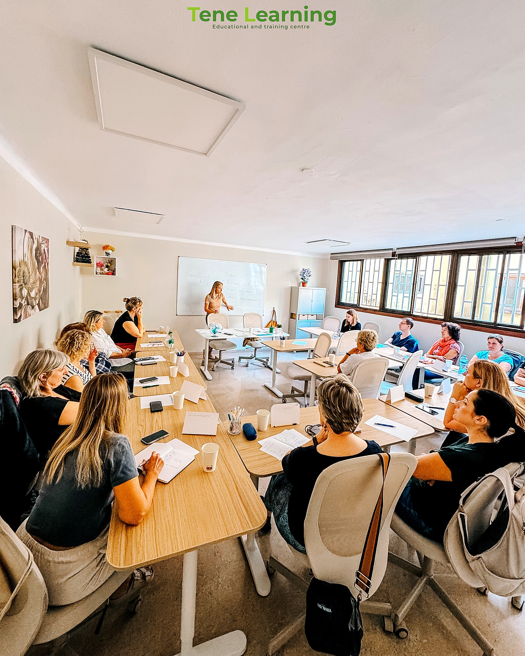 A group from the German VHS completed the "Increasing Well-being and Managing Stress Effectively" course